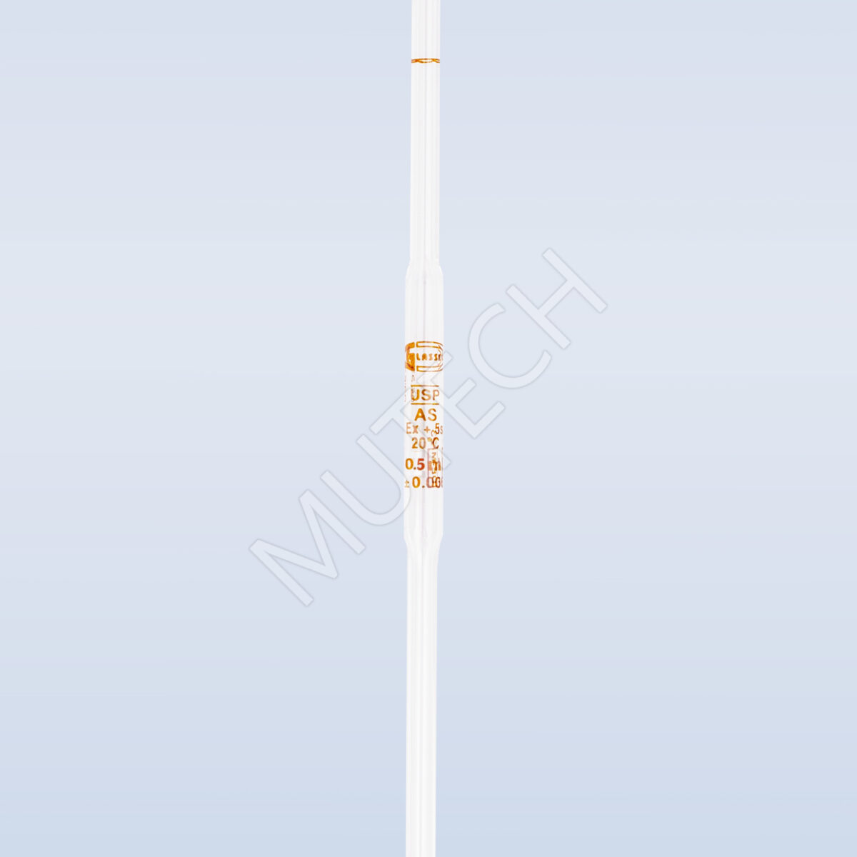 pipeta jednomiarowa 0,5 ml klasa AS