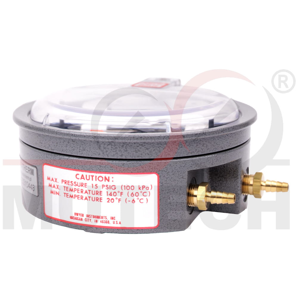 Manometr Magnehelic – przyłącza pomiarowe i montaż panelowy