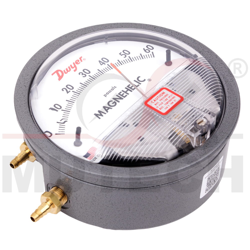 Manometr Magnehelic 0-60 Pa – widok frontowy urządzenia
