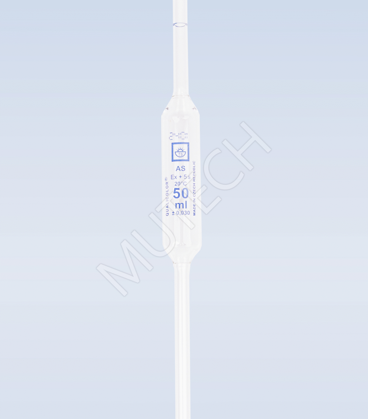 pipeta jednomiarowa 50 ml Klasa AS ze świadectwem wzorcowania PCA