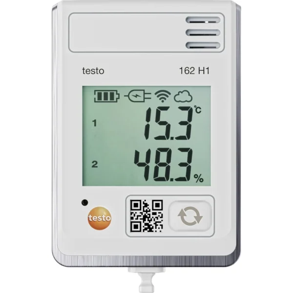 Rejestrator WLAN Testo 162 H1 – widok frontowy